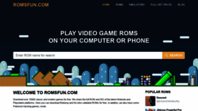 What Romsforever.co website looked like in 2021 (3 years ago)