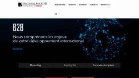 What Racineinc.com website looked like in 2021 (3 years ago)