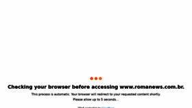 What Romanews.com.br website looked like in 2021 (2 years ago)