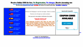 What Receiveonlinesms.com website looked like in 2021 (2 years ago)