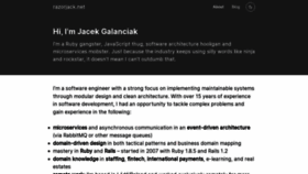 What Razorjack.net website looked like in 2021 (2 years ago)
