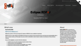 What Rdf4j.org website looked like in 2021 (2 years ago)