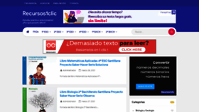 What Recursos1clic.es website looked like in 2021 (2 years ago)