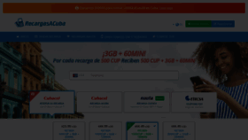 What Recargasacuba.com website looked like in 2022 (2 years ago)
