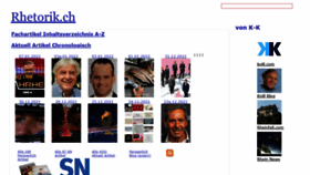 What Rhetorik.ch website looked like in 2022 (3 years ago)