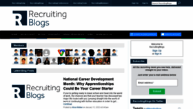 What Recruitingblogs.com website looked like in 2022 (2 years ago)