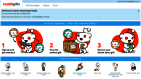 What Redditgifts.com website looked like in 2022 (2 years ago)