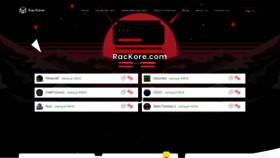 What Rackore.com website looked like in 2022 (2 years ago)