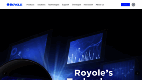 What Royole.com website looked like in 2022 (2 years ago)
