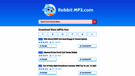 What Rabbitmp3.com website looked like in 2022 (2 years ago)