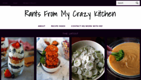 What Rantsfrommycrazykitchen.com website looked like in 2022 (2 years ago)