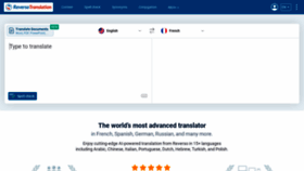 What Reverso.net website looked like in 2022 (4 years ago)