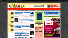 What Rodina.cz website looked like in 2022 (4 years ago)
