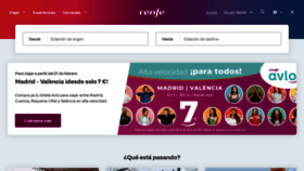 What Renfe.com website looked like in 2022 (2 years ago)