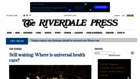 What Riverdalepress.com website looked like in 2022 (3 years ago)