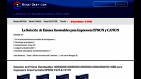 What Resetokey.com website looked like in 2022 (3 years ago)