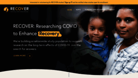 What Recovercovid.org website looked like in 2022 (2 years ago)