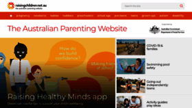 What Raisingchildren.net.au website looked like in 2022 (2 years ago)