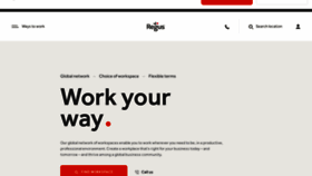 What Regus.com website looked like in 2022 (2 years ago)