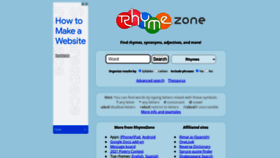 What Rhymezone.com website looked like in 2022 (2 years ago)