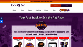 What Richdad.com website looked like in 2022 (2 years ago)