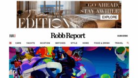What Robbreport.com website looked like in 2022 (2 years ago)