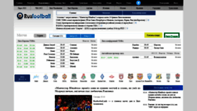 What Rusfootball.info website looked like in 2022 (2 years ago)