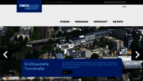 What Rwth-aachen.de website looked like in 2022 (3 years ago)