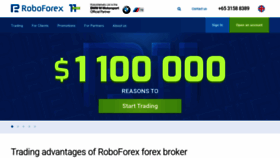 What Roboforex.com website looked like in 2022 (2 years ago)