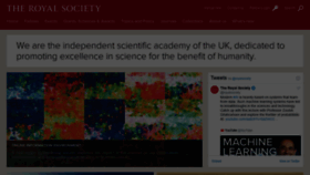 What Royalsociety.org website looked like in 2022 (2 years ago)