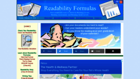 What Readabilityformulas.com website looked like in 2022 (2 years ago)