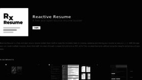 What Rxresu.me website looked like in 2022 (4 years ago)