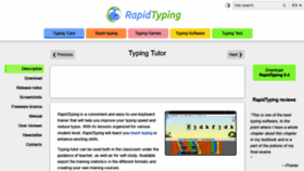 What Rapidtyping.com website looked like in 2022 (2 years ago)