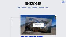 What Rhizome.org website looked like in 2022 (2 years ago)
