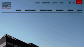 What Ruhrmuseum.de website looked like in 2022 (2 years ago)
