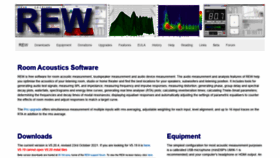 What Roomeqwizard.com website looked like in 2022 (3 years ago)