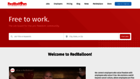 What Redballoon.work website looked like in 2022 (2 years ago)