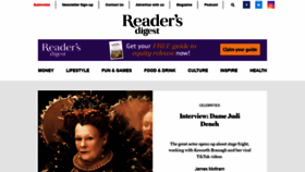 What Readersdigest.co.uk website looked like in 2022 (2 years ago)