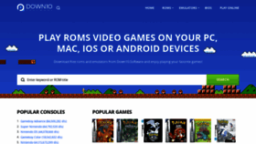 What Romsmania.com website looked like in 2022 (2 years ago)