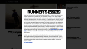 What Runnersworld.co.uk website looked like in 2022 (2 years ago)