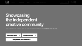 What Rawartists.com website looked like in 2022 (3 years ago)