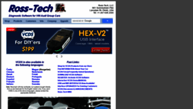 What Ross-tech.com website looked like in 2022 (2 years ago)