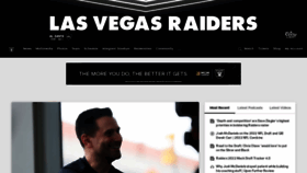 What Raiders.com website looked like in 2022 (2 years ago)