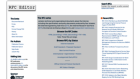 What Rfc-editor.org website looked like in 2022 (2 years ago)