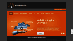 What Runhosting.com website looked like in 2022 (2 years ago)