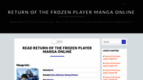 What Returnofthefrozenplayer.com website looked like in 2022 (2 years ago)