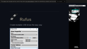 What Rufus.ie website looked like in 2022 (2 years ago)