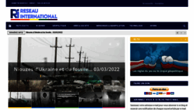 What Reseauinternational.net website looked like in 2022 (2 years ago)