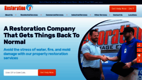 What Restoration1.com website looked like in 2022 (2 years ago)
