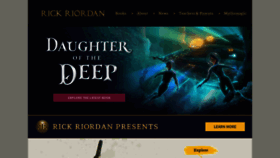 What Rickriordan.com website looked like in 2022 (2 years ago)